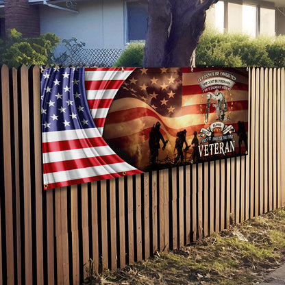 Memorial Day Veteran Memorial Forever The Title Veteran Fence Banner MLN2658FB