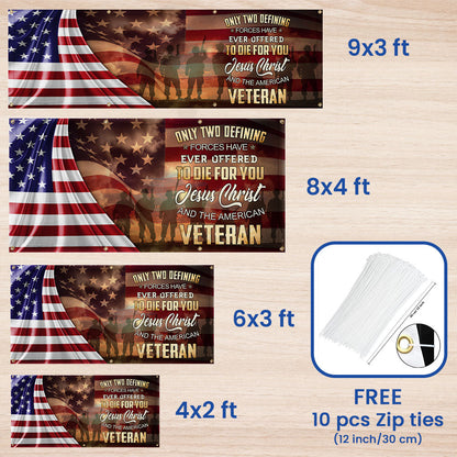 Memorial Day Owe To God And The American Veteran Fence Banner MLN2651FB