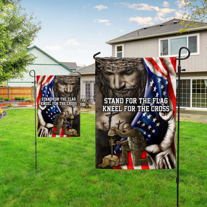 Flagwix American Flag - Stand For The Flag, Veteran Memorial Jesus Christian Flag TPT849F