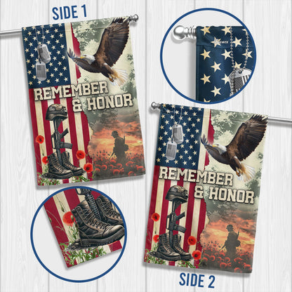 Memorial Day Veteran Remember & Honor Flag NNT02DTD