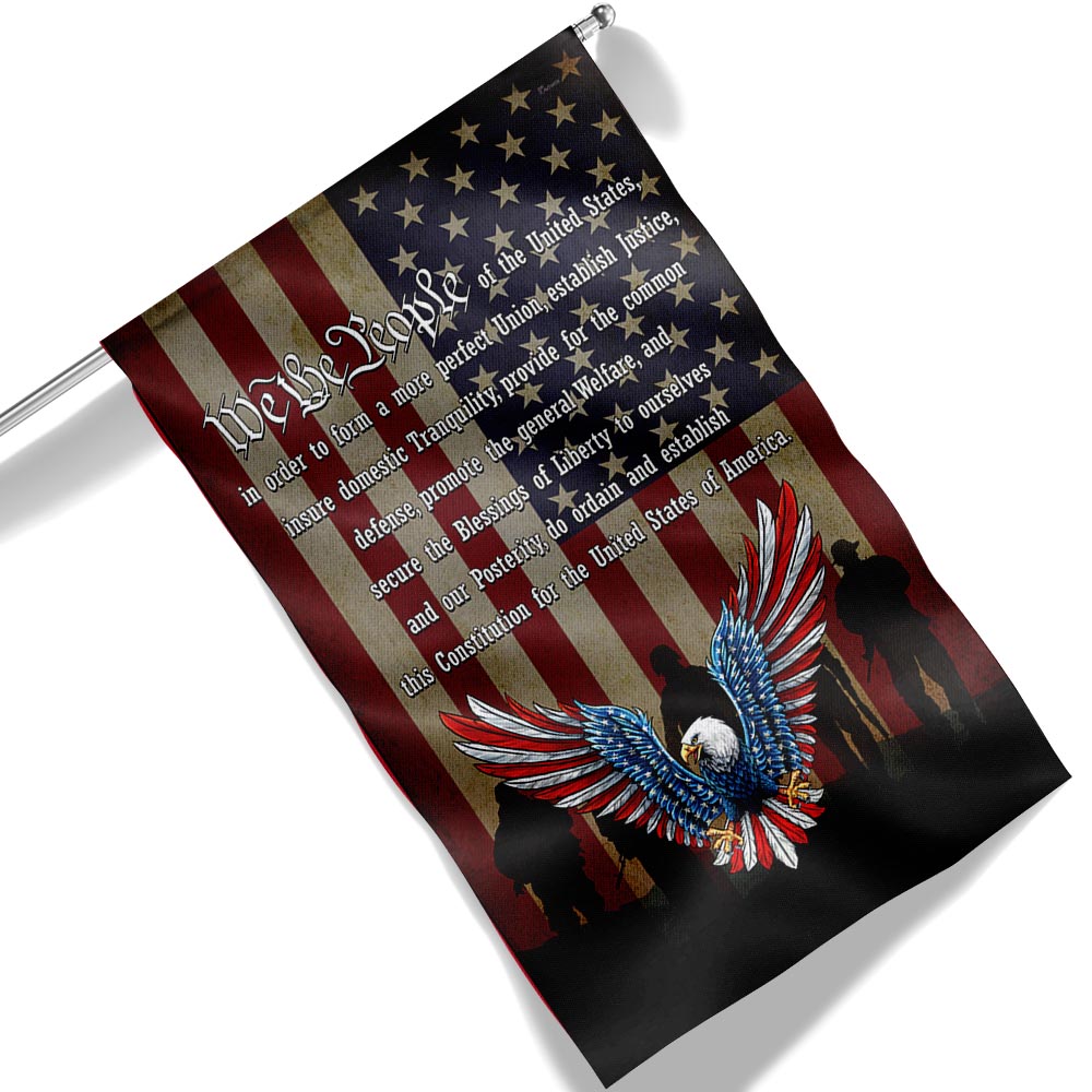 Flagwix American Flag - American Patriotic Eagle, We The People of the United States Flag TPT880F