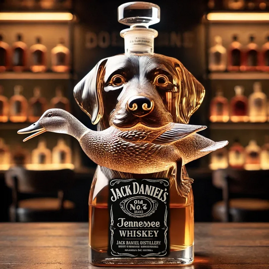 Hunting Dog Whiskey Bottle