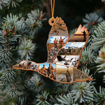Duck Hunting Collage - Personalized Hunting Ornament