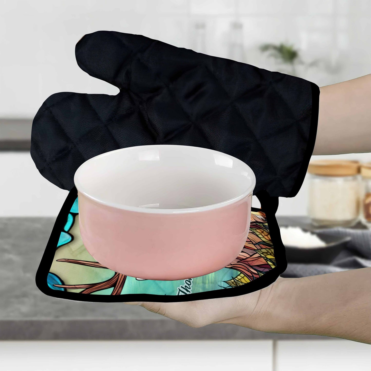 You & Me We Got This - Personalized Hunting Oven Mitts & Pot Holder Set