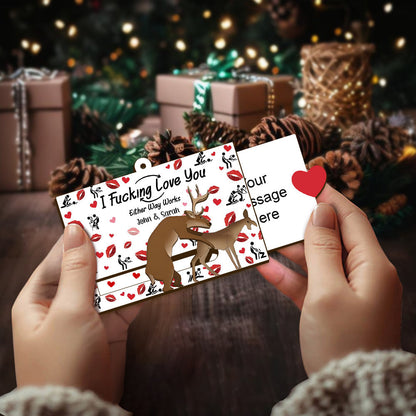 I Love You - Personalized Hunting Sliding Ornament