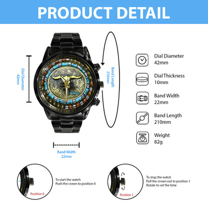 Bull Skull Hunting - Personalized Hunting Hand Watch