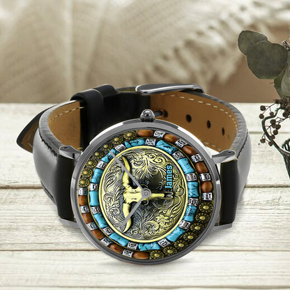 Bull Skull Hunting - Personalized Hunting Hand Watch