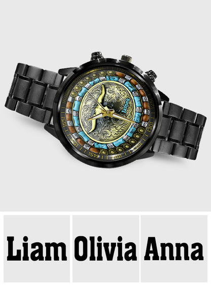 Bull Skull Hunting - Personalized Hunting Hand Watch