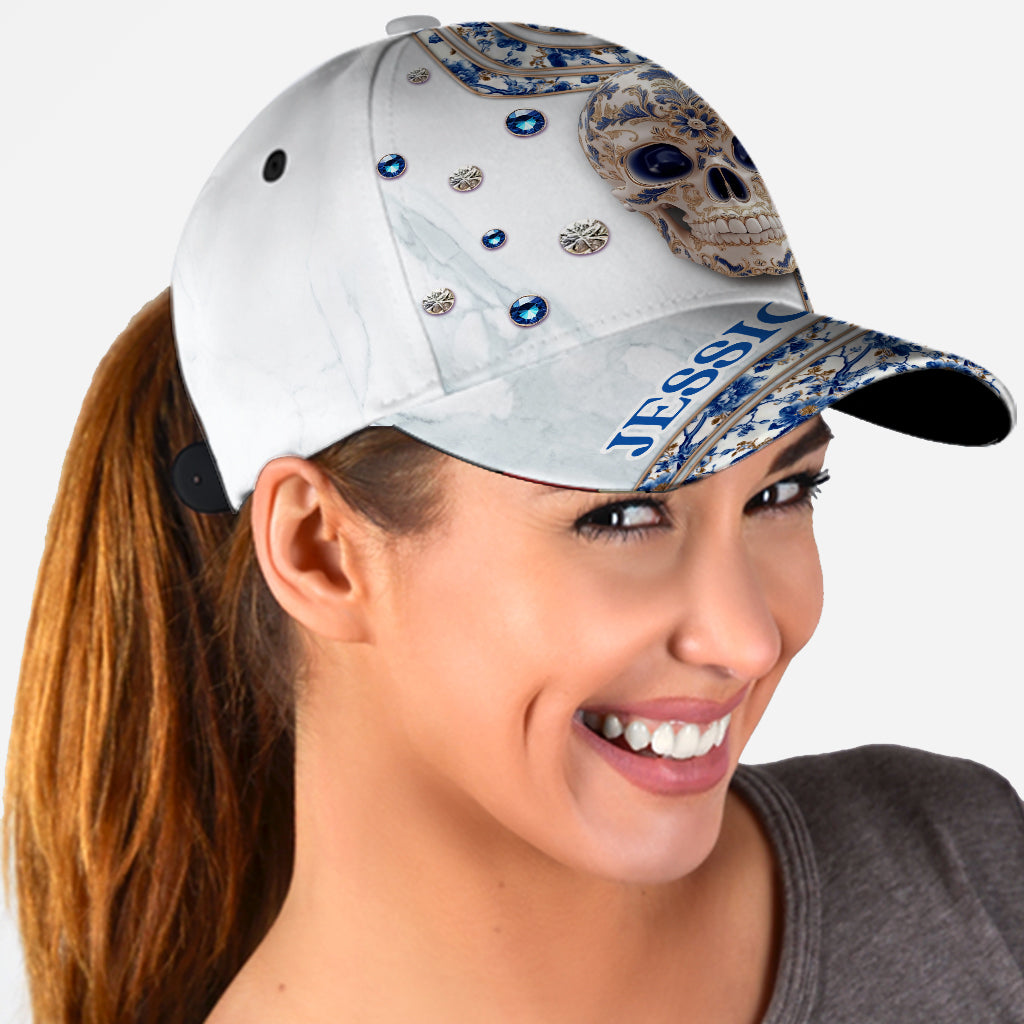 Skull Toile de Jouy - Personalized Skull Classic Cap
