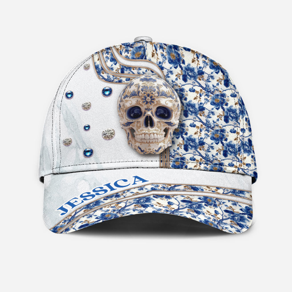 Skull Toile de Jouy - Personalized Skull Classic Cap