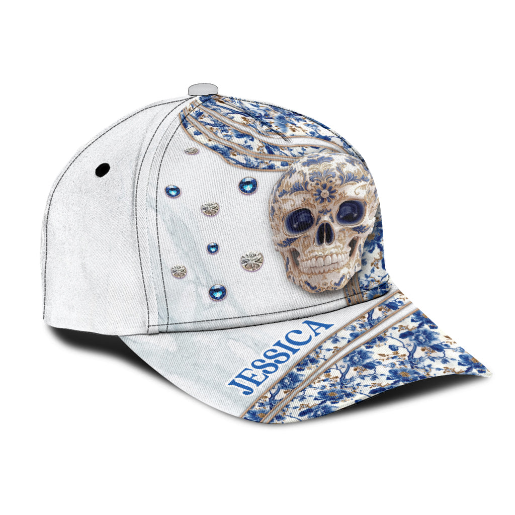 Skull Toile de Jouy - Personalized Skull Classic Cap