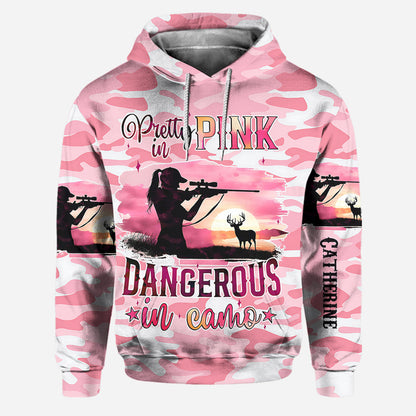 Pink Camo - Personalized Hunting Hoodie and Leggings
