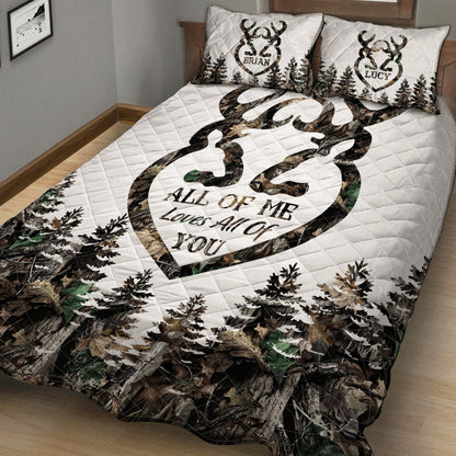 God Knows You Need Me - Personalized Hunting Quilt Set