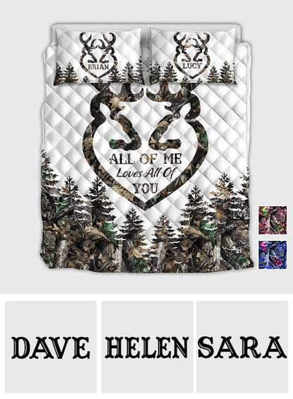 God Knows You Need Me - Personalized Hunting Quilt Set