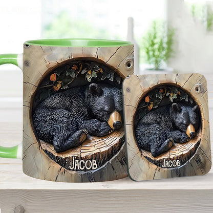 Black Bear - Personalized Hunting Accent Mug