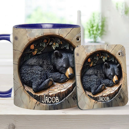 Black Bear - Personalized Hunting Accent Mug