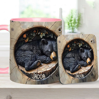 Black Bear - Personalized Hunting Accent Mug