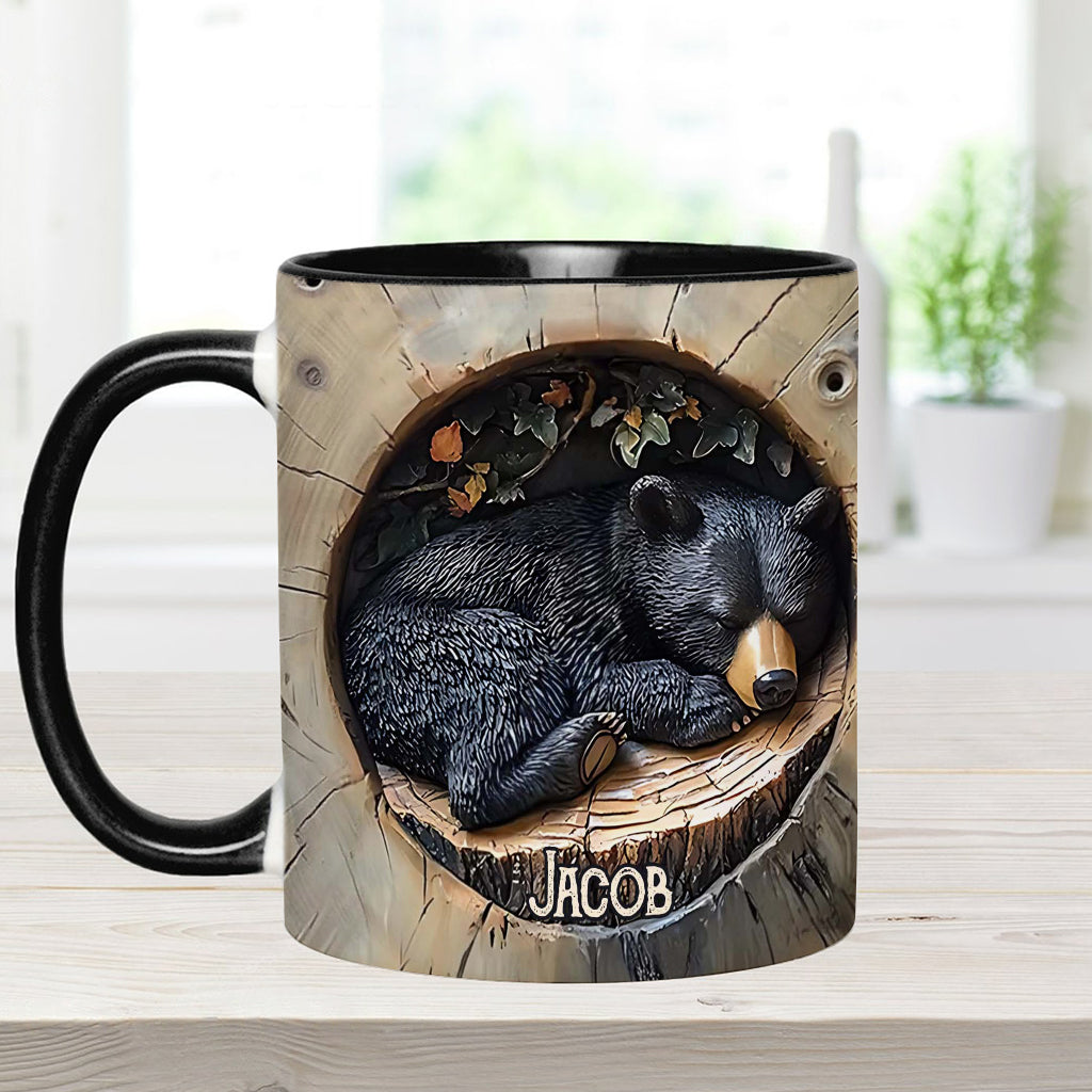 Black Bear - Personalized Hunting Accent Mug