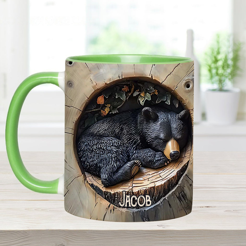 Black Bear - Personalized Hunting Accent Mug