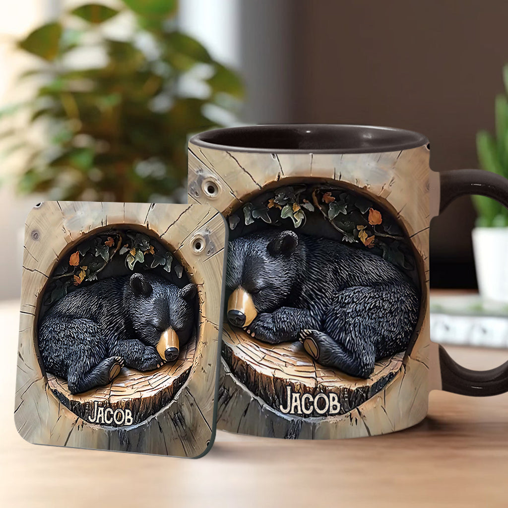 Black Bear - Personalized Hunting Accent Mug
