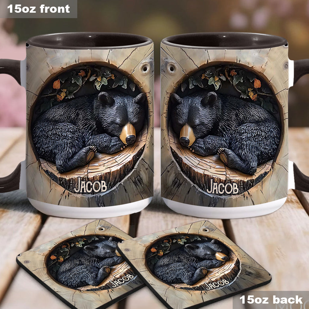 Black Bear - Personalized Hunting Accent Mug