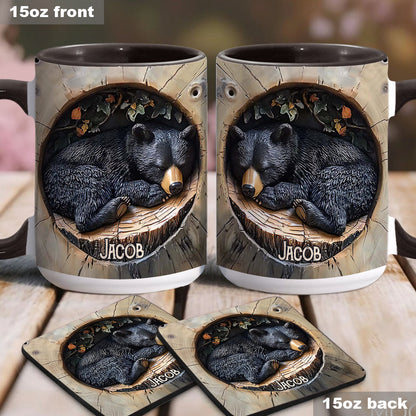 Black Bear - Personalized Hunting Accent Mug