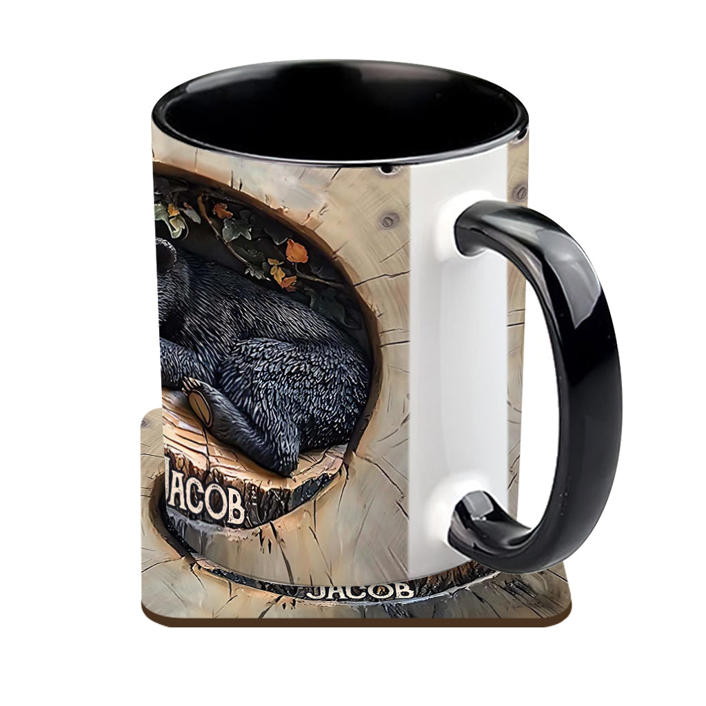 Black Bear - Personalized Hunting Accent Mug