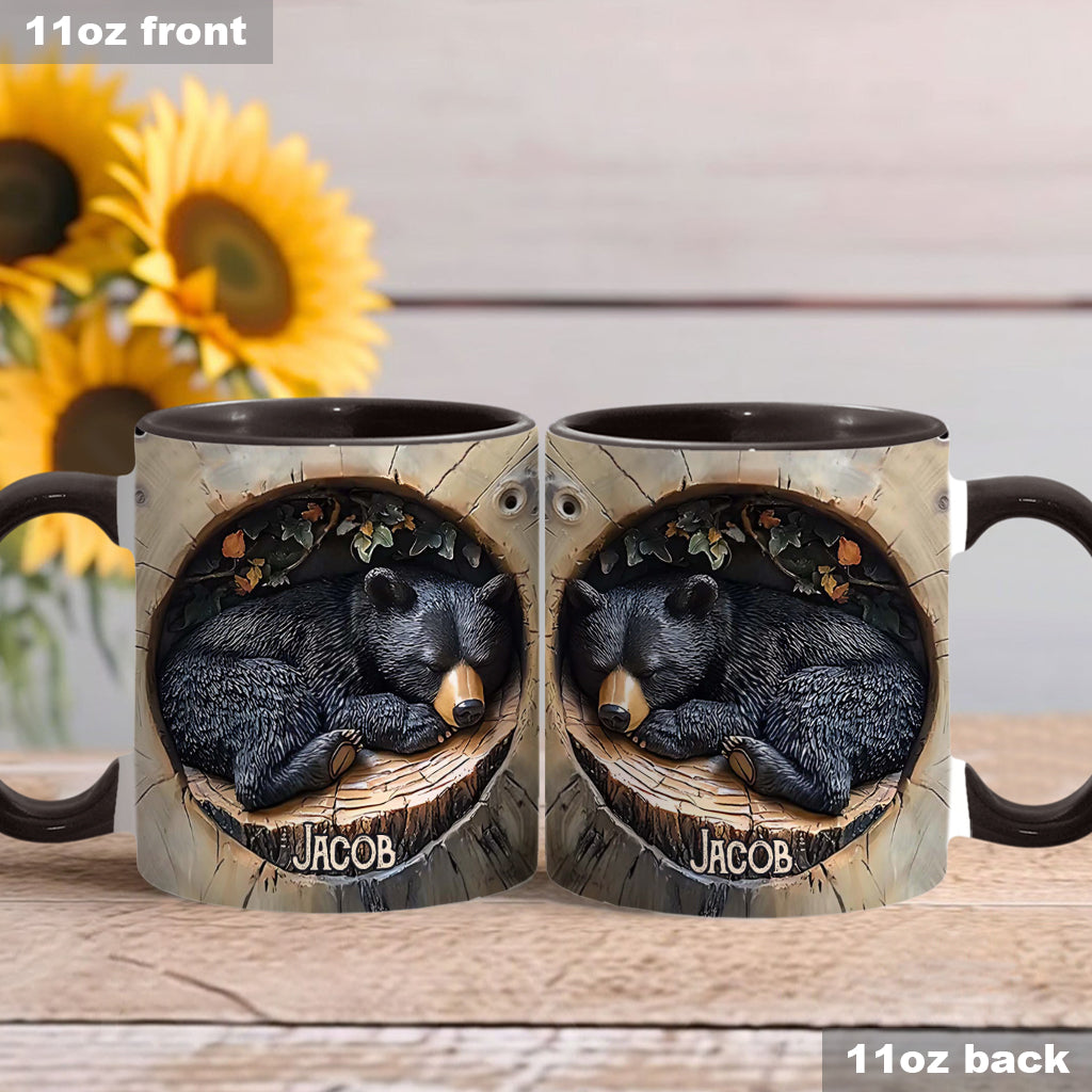 Black Bear - Personalized Hunting Accent Mug