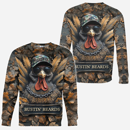 Bustin' Beards - Personalized Hunting All Over Shirt