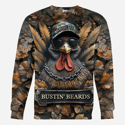 Bustin' Beards - Personalized Hunting All Over Shirt