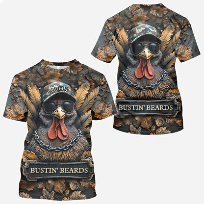 Bustin' Beards - Personalized Hunting All Over Shirt