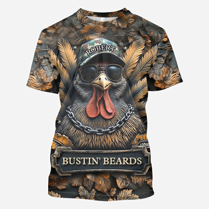 Bustin' Beards - Personalized Hunting All Over Shirt