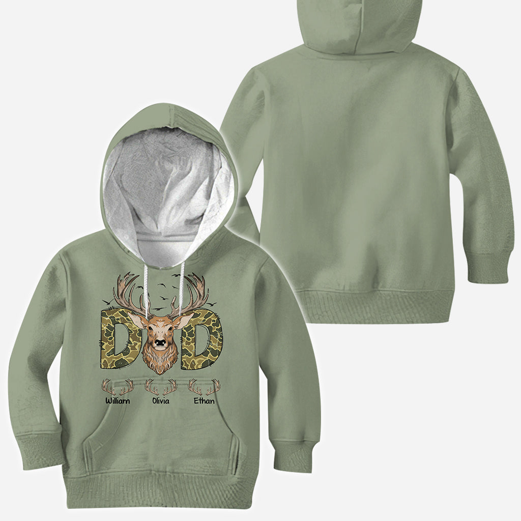 Best Dad Ever - Personalized Hunting All Over Shirt