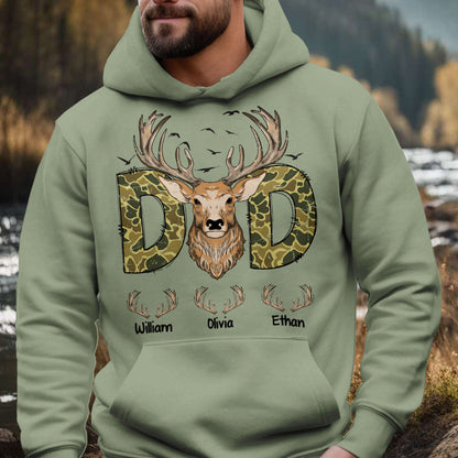Best Dad Ever - Personalized Hunting All Over Shirt