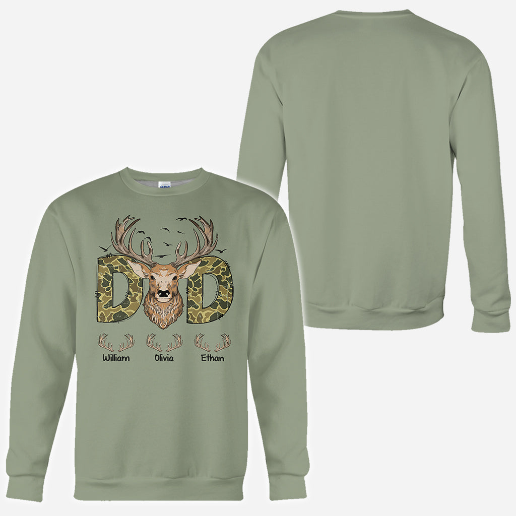 Best Dad Ever - Personalized Hunting All Over Shirt