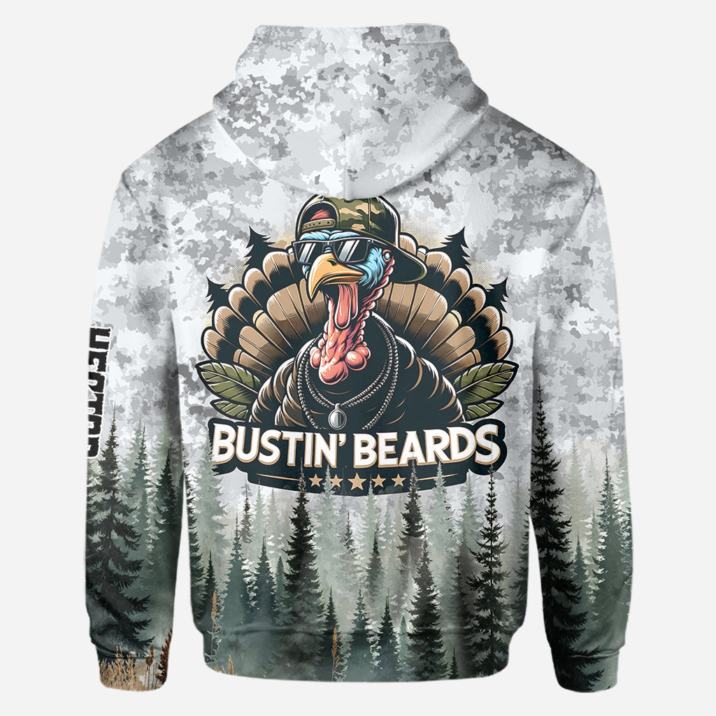 Bustin' Beards - Personalized Hunting All Over Shirt