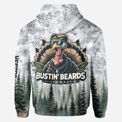Bustin' Beards - Personalized Hunting All Over Shirt