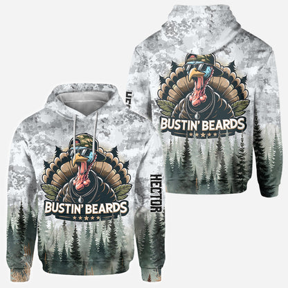 Bustin' Beards - Personalized Hunting All Over Shirt