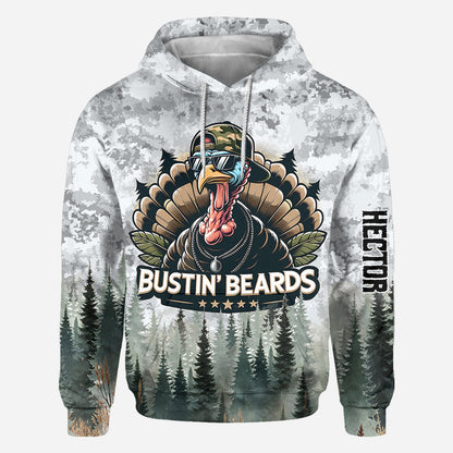 Bustin' Beards - Personalized Hunting All Over Shirt