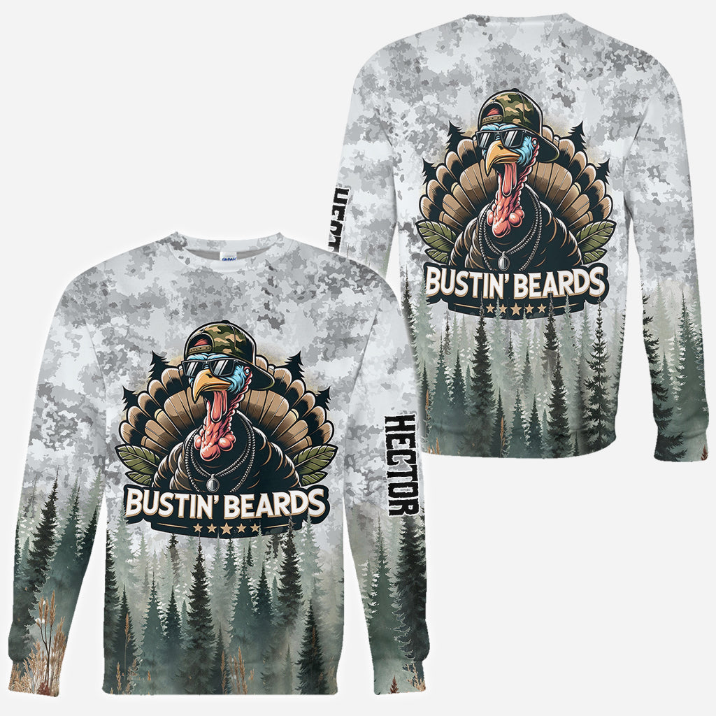 Bustin' Beards - Personalized Hunting All Over Shirt