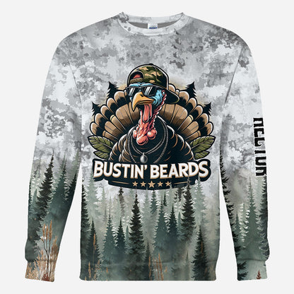 Bustin' Beards - Personalized Hunting All Over Shirt
