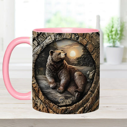 Strong Bear - Personalized Hunting Accent Mug
