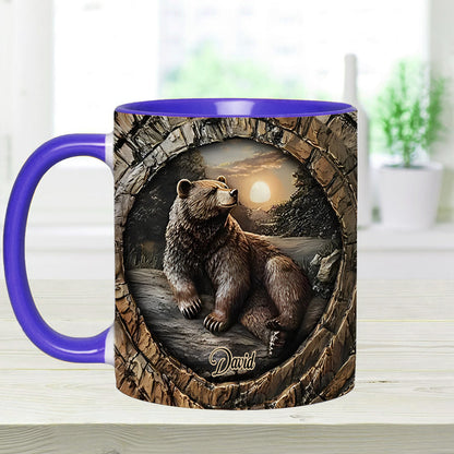 Strong Bear - Personalized Hunting Accent Mug