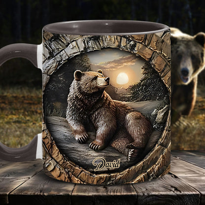 Strong Bear - Personalized Hunting Accent Mug