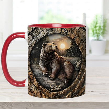 Strong Bear - Personalized Hunting Accent Mug