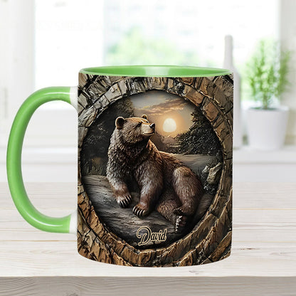 Strong Bear - Personalized Hunting Accent Mug