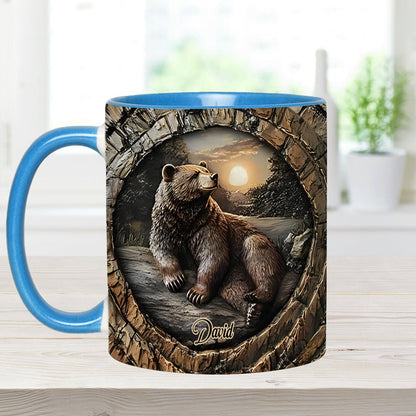 Strong Bear - Personalized Hunting Accent Mug