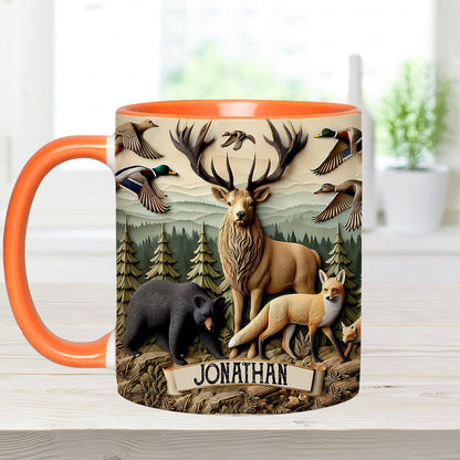 Love Hunting - Personalized Hunting Accent Mug