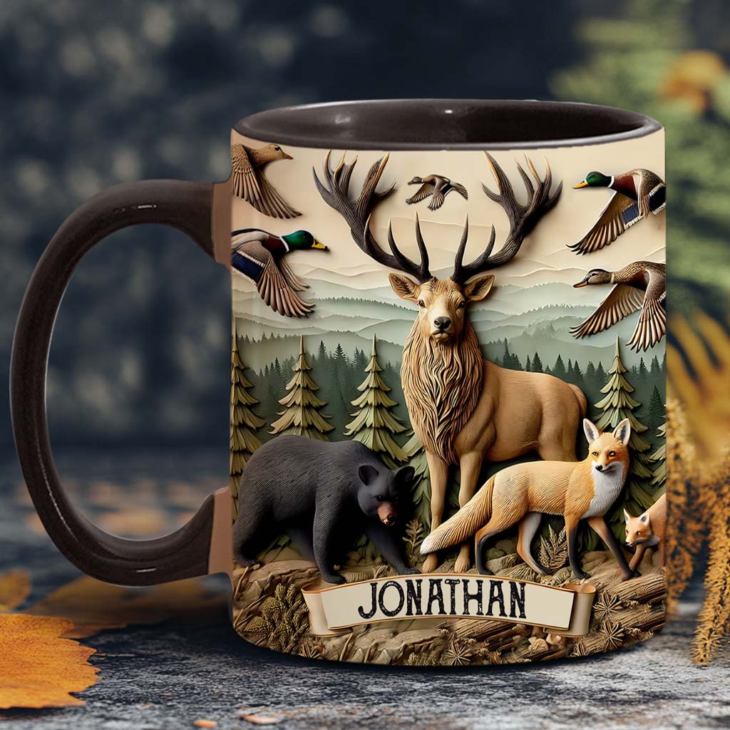Love Hunting - Personalized Hunting Accent Mug
