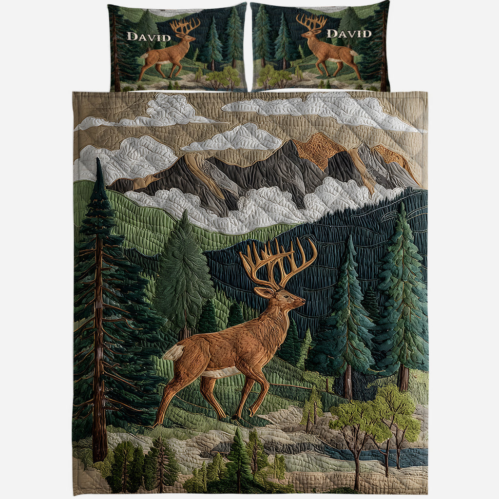 Love Hunting - Personalized Hunting Quilt Set